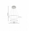 LAMPA WISZĄCA ORION WHITE 53W LED