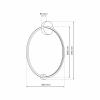 MILAGRO SATURNO GOLD ML8861 46W LED LAMPA SUFITOWA / KINKIET OKRĄG KOŁO RING ZŁOTY