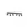 MILAGRO Lampa sufitowa JOKER BLACK 6xGU10
