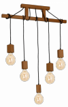 Lampa Wisząca JACK 5xE27 Dąb