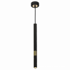 MILAGRO Lampa wisząca MONZA BLACK / GOLD 1xG9 8W