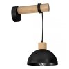 MILAGRO Kinkiet ERIK Black/Wood 1XE27