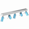 Lampa sufitowa PRESTON BLUE/WHITE 5x mini GU10