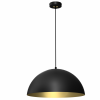 MILAGRO Lampa wisząca BETA BLACK/GOLD 1xE27 45cm