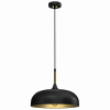 MILAGRO Lampa wisząca LINCOLN BLACK/GOLD 35cm