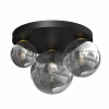 MILAGRO MLP8417 REFLEX PLAFON CZARNY KULE SREBRNE LAMPA SUFITOWA 