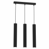 MILAGRO Lampa wisząca HUDSON BLACK 3xGU10