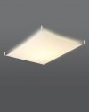 Plafon LUNA 1 biała tkanina lampa sufitowa kwadratowa G13 LED SOLLUX LIGHTING