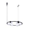 LAMPA WISZĄCA CZARNA KLOSZE KULE NA KOLE Z BIAŁYMI KLOSZAMI KULAMI DO SALONU SYPIALNI 5007 ORBIT ZUMALINE