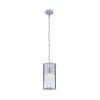 LAMPA WISZĄCA CHROM SZKLANA W STYLU GLAMOUR KLASYCZNA NAD STÓŁ DO SALONU SYPIALNI JADALNI KUCHNI 2200131P-1 MARMO ZUMALINE