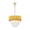 LAMPA SUFITOWA GLAMOUR SZKLANA PLAFON KRYSZTAŁOWY Z KRYSZTAŁKAMI ZŁOTA DO SALONU SYPIALNI ZUMALINE 20149PM PRIMA