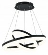 REALITY CORNELIA 330602-02 LAMPA WISZĄCA LED KOŁA OBRĘCZE RINGI CZARNE