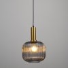 POLUX CUMBRIA SMOKEY 317179 LAMPA WISZĄCA MOSIĄDZ GRAFITOWY SZKLANY KLOSZ