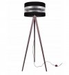 LAMPA PODŁOGOWA TRÓJNÓG Z ABAŻUREM KOLORY 35CM INTENSE CHROME HOME LIGHT HOME