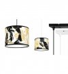 Lampa wisząca z abażurem - GOLD FLOWERS 2301/3/20 LIGHT HOME