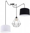 Lampa 3-płomienna LOFT  - SPIDER GLASGOW 2260/3 LIGHT HOME