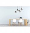 LAMPA SUFITOWA Z KRYSZTAŁKAMI CZARNA CRYSTAL HOME LIGHT HOME