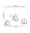 Lampa abażur dziecięca - BAMBI 2266/3 LIGHT HOME