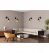 KINKIET CZARNY SZKLANY KLOSZ KOLORY NIKI HOME LIGHT HOME