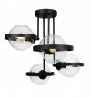 Lampa sufitowa ze szklanymi kloszami - RING 2340/4/B LIGHT HOME