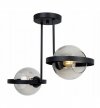 Lampa wisząca ze szklanymi kloszami - RING HAGA 2345/2/G LIGHT HOME