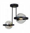 Lampa wisząca ze szklanymi kloszami - RING HAGA 2345/2/G LIGHT HOME
