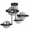 Lampa sufitowa ze szklanymi kloszami - RING HAGA 2345/4/G LIGHT HOME