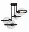 Lampa sufitowa ze szklanymi kloszami - RING HAGA 2345/4/B LIGHT HOME