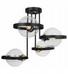 Lampa sufitowa ze szklanymi kloszami - RING HAGA 2345/4/B LIGHT HOME