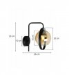 Kinkiet nowoczesny - RING HAGA 2346/K/M LIGHT HOME