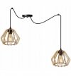 Lampa wisząca nowoczesna - SPIDER TIMBER 2360/2 LIGHT HOME