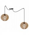 Lampa wisząca nowoczesna - SPIDER TIMBER 2362/2 LIGHT HOME