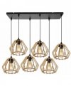 Lampa wisząca nowoczesna - TIMBER 2360/6 LIGHT HOME