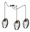 Lampa wisząca ze szklanymi kloszami - SPIDER RING HAGA 2346/3/B LIGHT HOME