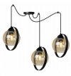 Lampa wisząca ze szklanymi kloszami - SPIDER RING HAGA 2346/3/M LIGHT HOME