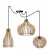 Lampa wisząca nowoczesna - SPIDER TIMBER 2361/3/MIX LIGHT HOME