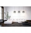Lampa wisząca ze szklanymi kloszami - HELIX CAGE 2370/1 LIGHT HOME