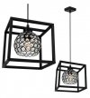 Lampa wisząca nowoczesna - CRYSTAL CAGE 2370/1 LIGHT HOME