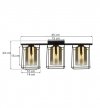 Lampa sufitowa ze szklanymi kloszami - HELLA CAGE 2365/3/Z LIGHT HOME