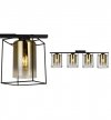 Lampa sufitowa ze szklanymi kloszami - HELLA CAGE 2365/4/Z LIGHT HOME