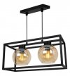 Lampa wisząca ze szklanymi kloszami - HAGA CAGE 2370/2/M LIGHT HOME