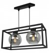 Lampa wisząca ze szklanymi kloszami - HAGA CAGE 2370/2/G LIGHT HOME