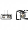Lampa wisząca ze szklanymi kloszami - HAGA CAGE 2370/2/G LIGHT HOME