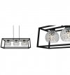 Lampa wisząca nowoczesna - CRYSTAL CAGE 2370/3/CH LIGHT HOME