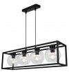 Lampa wisząca ze szklanymi kloszami - HAGA CAGE 2370/4/B LIGHT HOME
