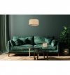 Lampa stołowa, jutowy abażur, kolor naturalny, 20 cm metalowy stelaż, E27 LIGHT HOME