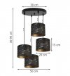 Lampa wisząca z abażurami - WERONA 2403/20/4OW/Z LIGHT HOME