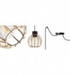 Zwis wiszący pojedynczy dekoracyjny - SPIDER TIMBER 2358/2 LIGHT HOME