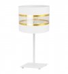 Lampa nocna Elegance Gold, abażur, metalowa konstrukcja, E27 LIGHT HOME