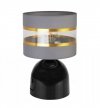 Lampa stołowa Elegance Gold, abażur, metal, lampka nocna LIGHT HOME